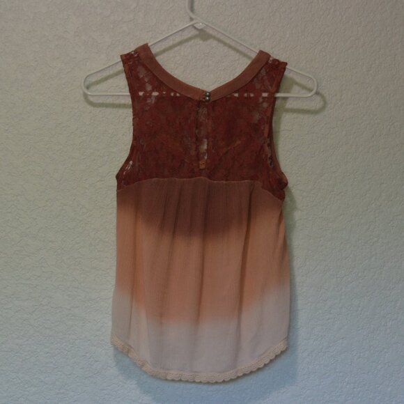 Womens Patrons of Peace Peach Tank Top Size S (100% rayon) - Picture 2 of 3